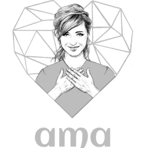 Lámina Ama | Estima | Maite gris