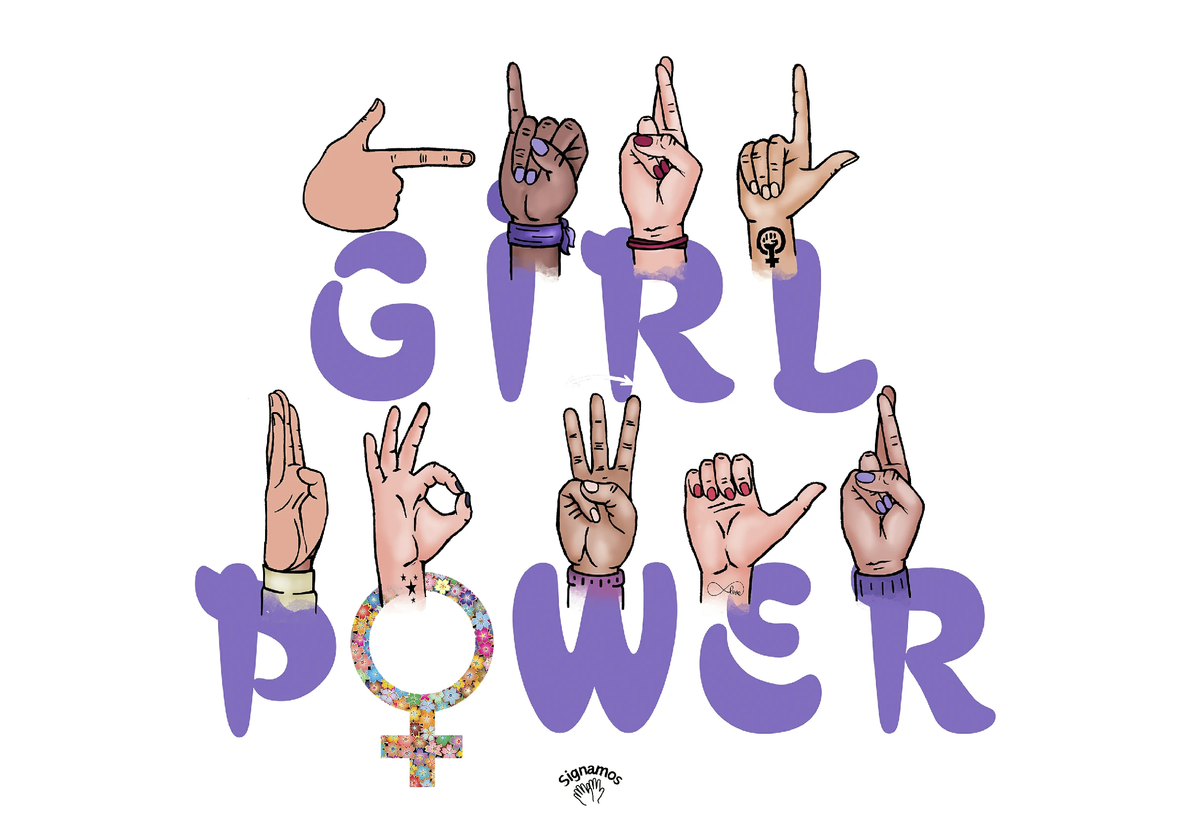 Lámina Girl Power LSC