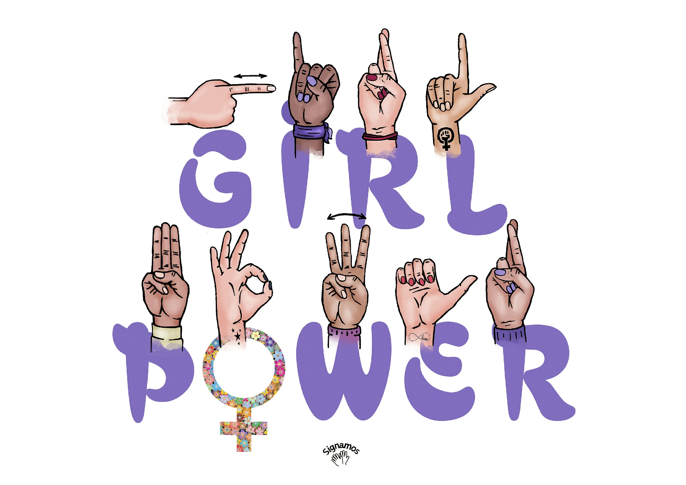 Lámina Girl Power LSE