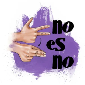 Lámina Lila No es no