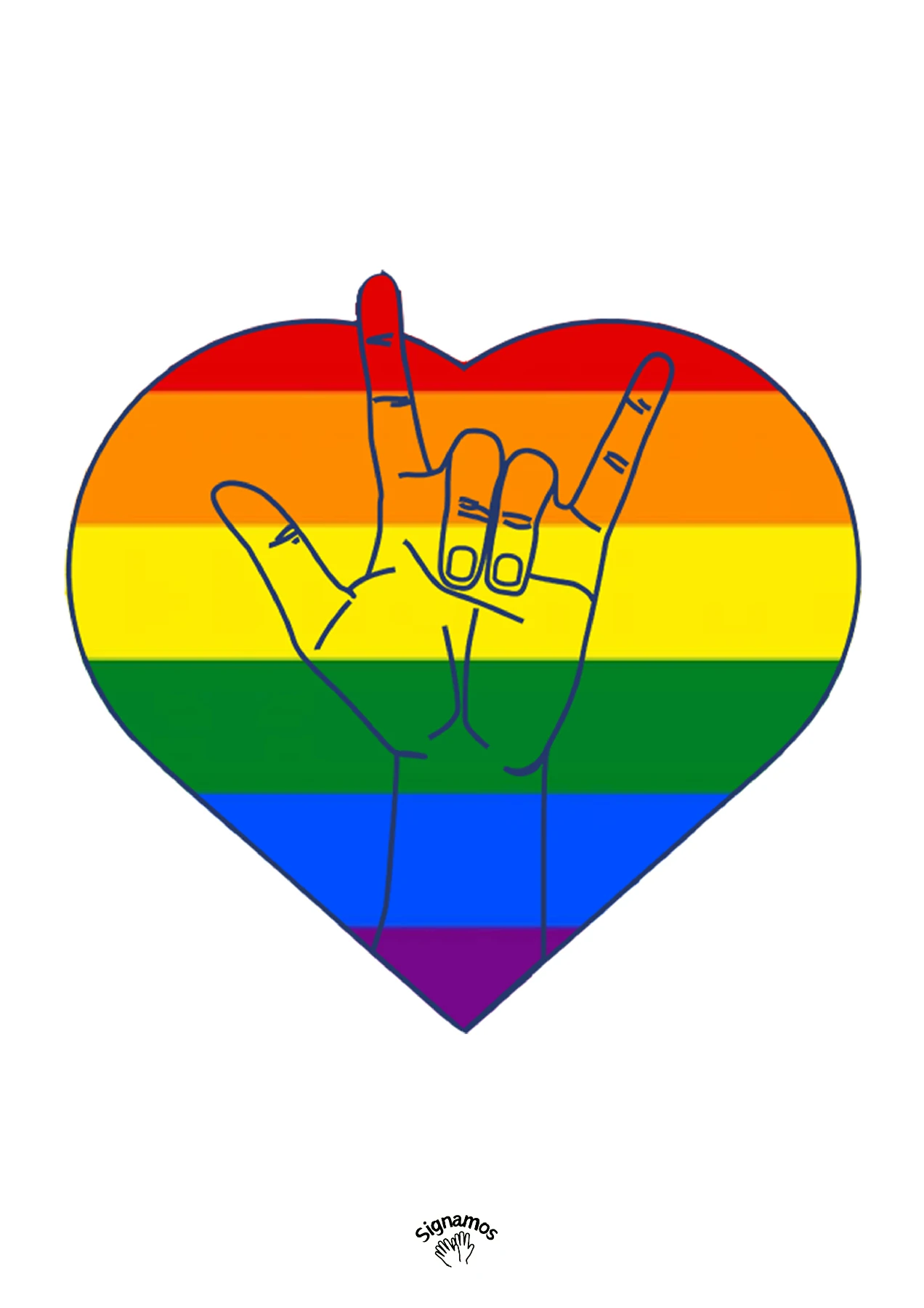 Lámina I love you LGTBI